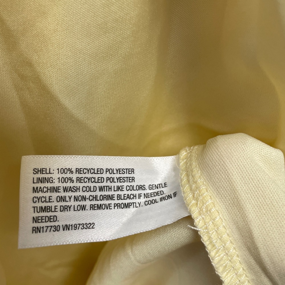 Wild Fable Women's Yellow Cowl Neck Satin Mini Sheath Sleeveless Dress Size XL - Picture 6 of 6